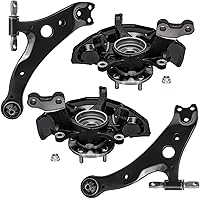 Vista 224 de Detroit Axle - 4 brazos de control traseros para Ford C-Max Focus Mazda 3 5 Volvo C30 C70 S40 V50, 4 brazos de control superior e inferior
