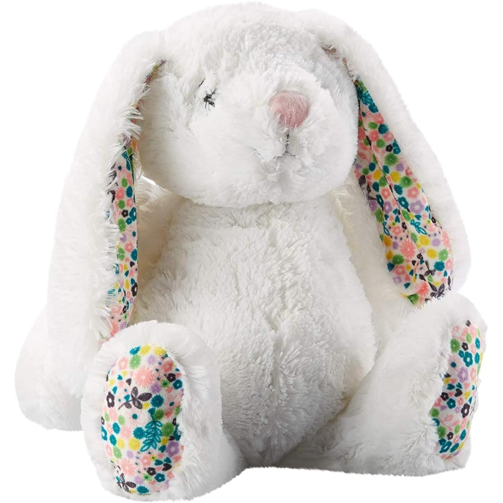 Amazon.com: Juvale Stuffed Bunny with Floppy Ears - Floral Print