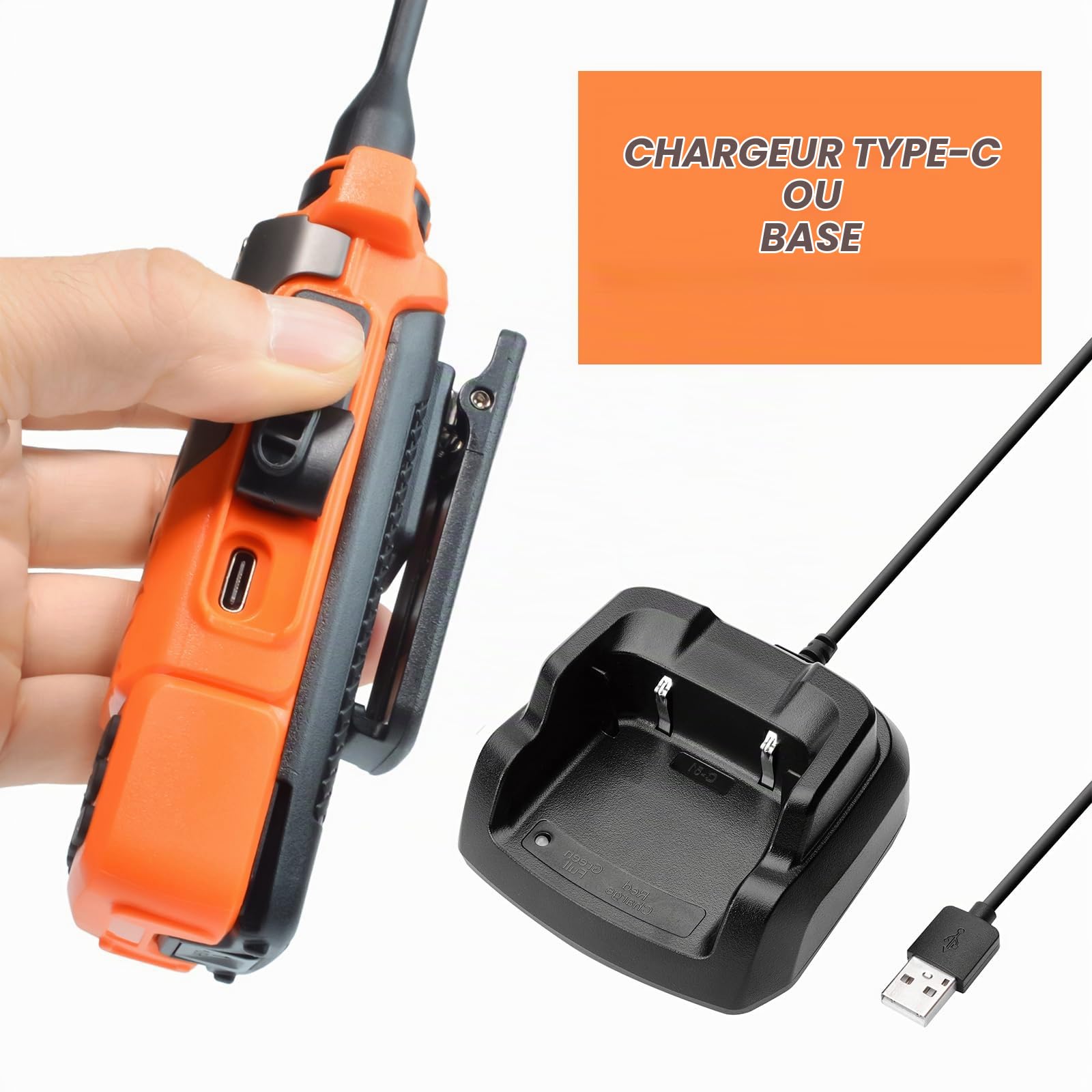 HYS Quansheng UV-K5(8) 5W Radio Longue portée Rechargeable