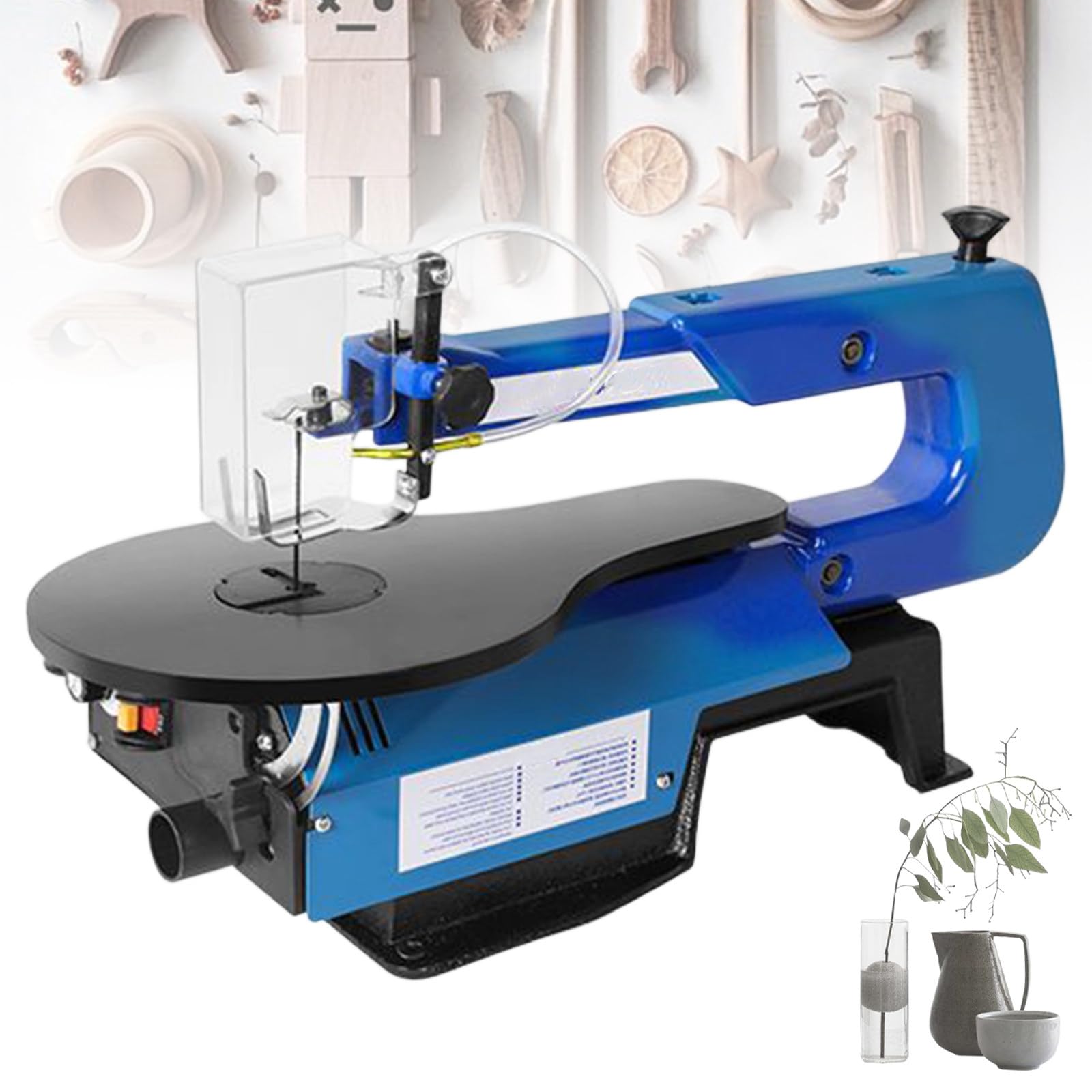 Sierra de Desplazamiento de Velocidad Variable, Kit De Sierra Caladora De Velocidad Variable, Sierras Caladoras Eléctricas De 180 W con 400-1600 RPM, Cortes biselados StandardVersion-A