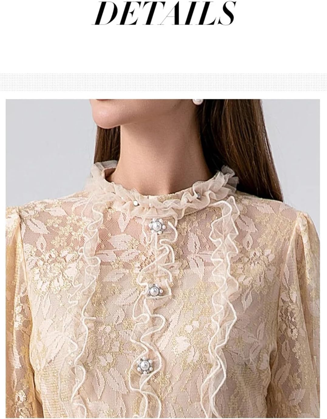 Womens High-End Boutique Lace Splicing Fake Two Small Fragrant Tweed Dress Beaded Dress