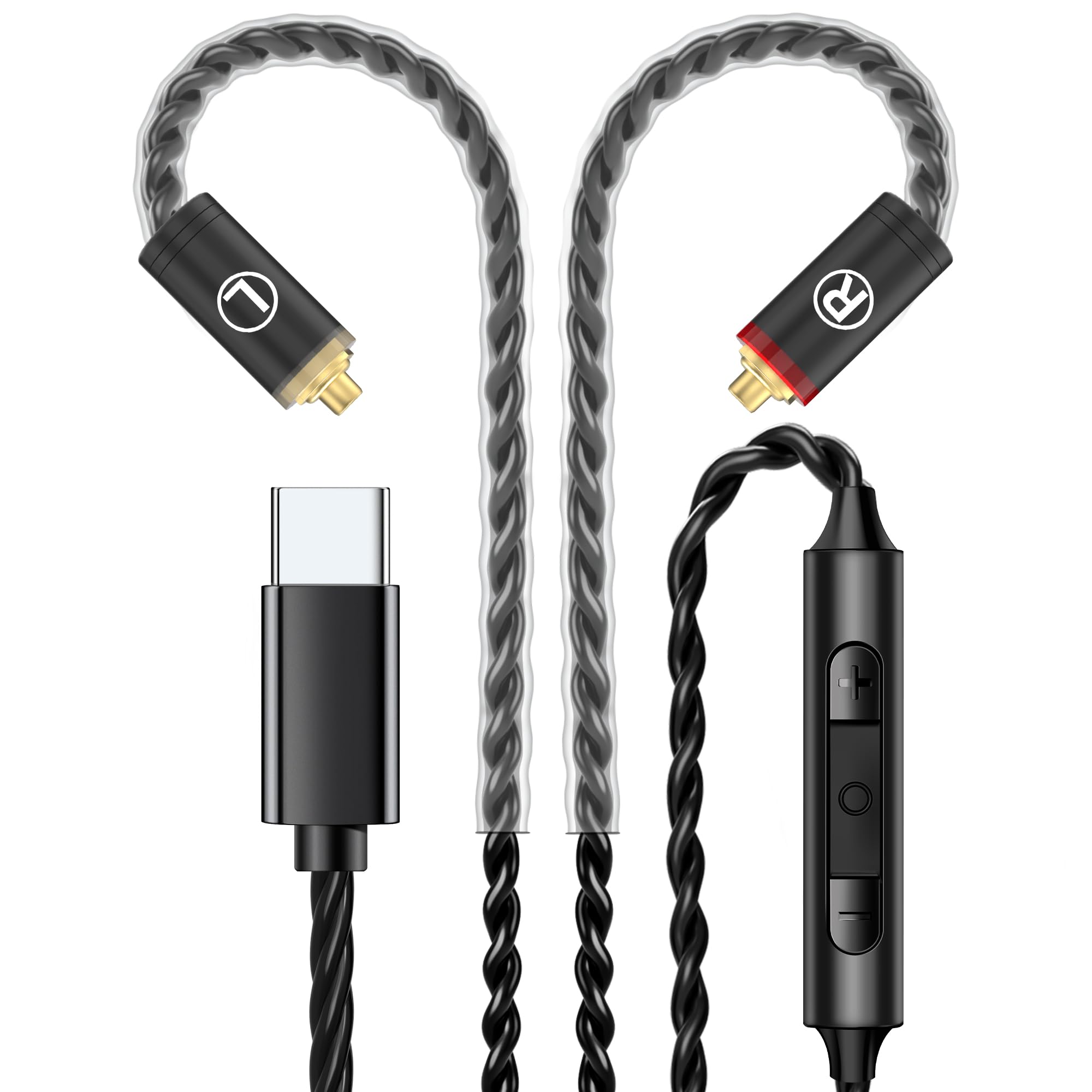Amazon | Audiovance HiFi IEMケーブル マイク付き - シルバーメッキ