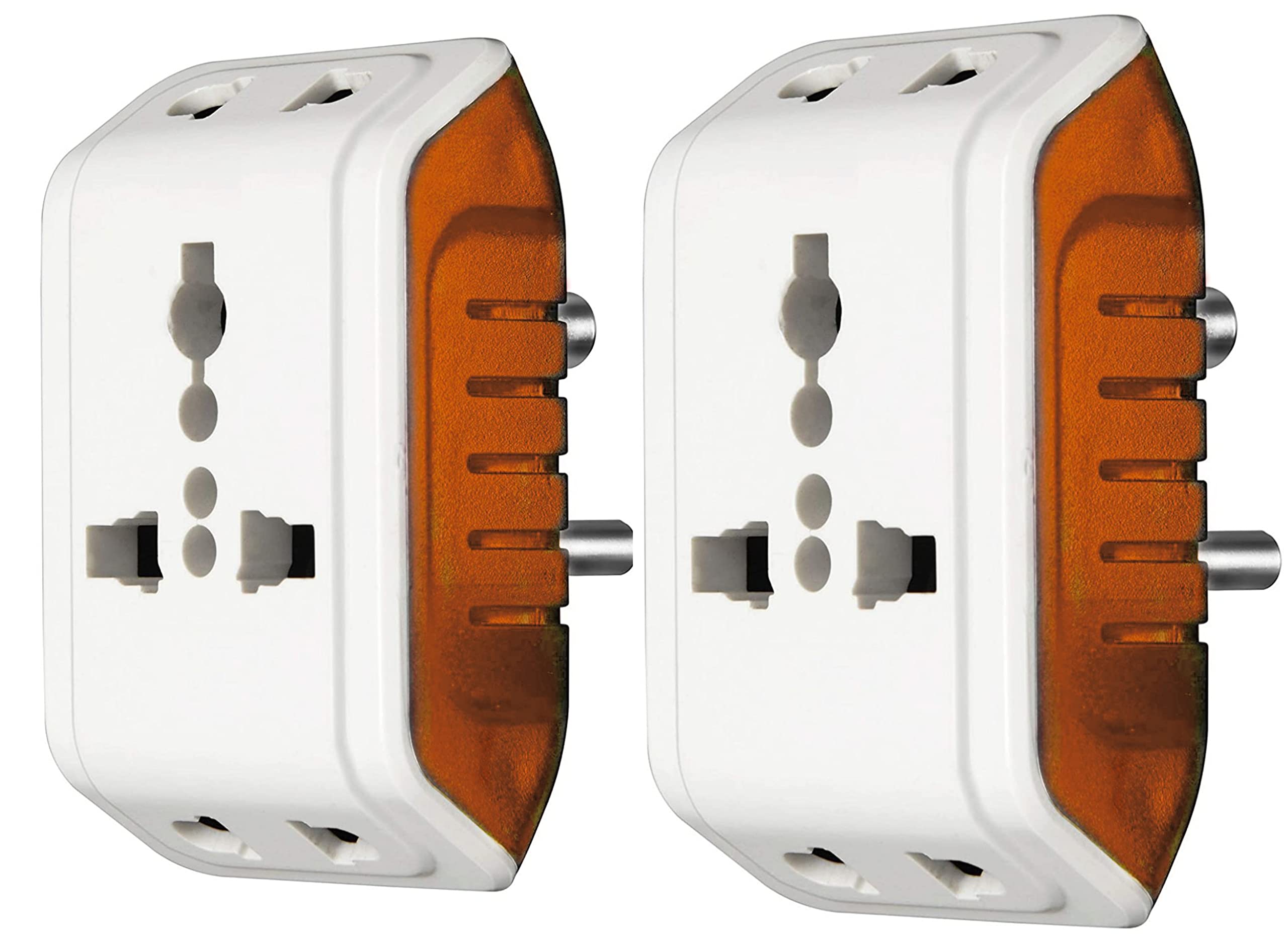 KAVANA Plastic Multi Plug Socket Connector(5A-240V) Universal Travel Adaptor,Orange (2 Divine) (B09V1CVQ2R) Amazon Price History, Amazon Price Tracker