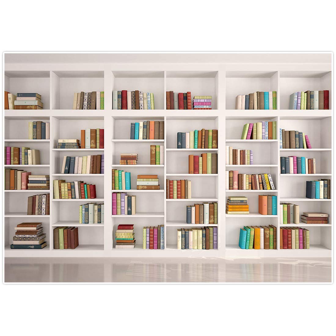 Buy Allenjoy 7x5ft Bookshelf Backdrop Modern School Library Office