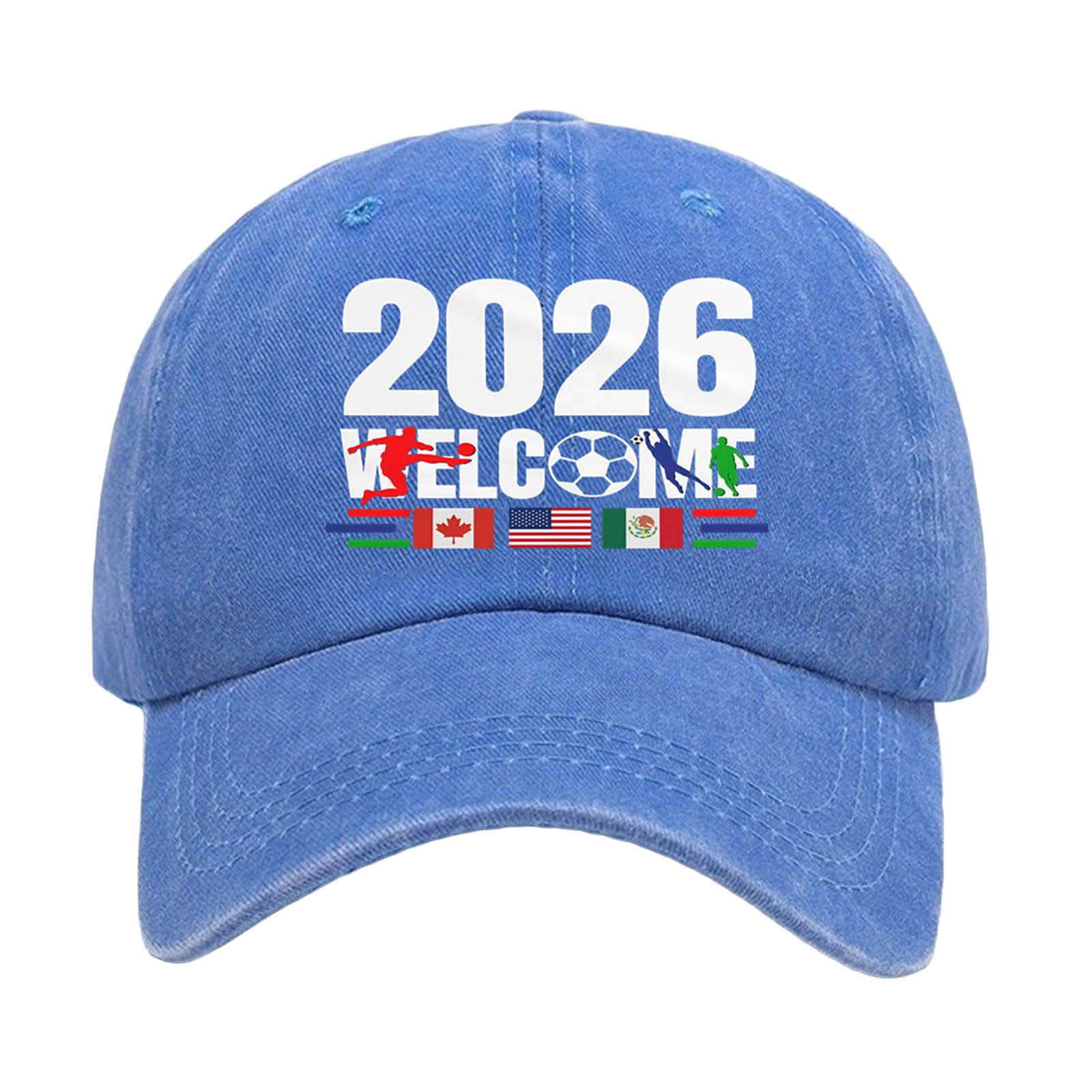 Unisex Baseball Caps Adjustable Sports Fan Hat with Embroidered Logo Outdoor Sun Protection Visor Lightweight Breathable Summer Accessory for Football Fans
