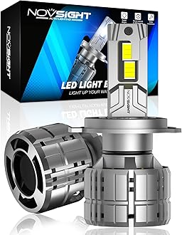 NOVSIGHT H4 Bulbs 88000LM, H4/HB2/9003 Fog Bulbs, 900% Ultra Bright H4 Fog Bulb, Pack of 2