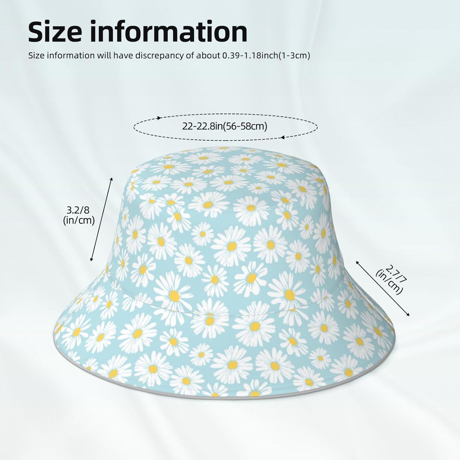 Bucket Hat Beach Summer Sun Hat Reversible Fisherman Hats Double Sided Wearing for Women Men Boys Girls - Image 4
