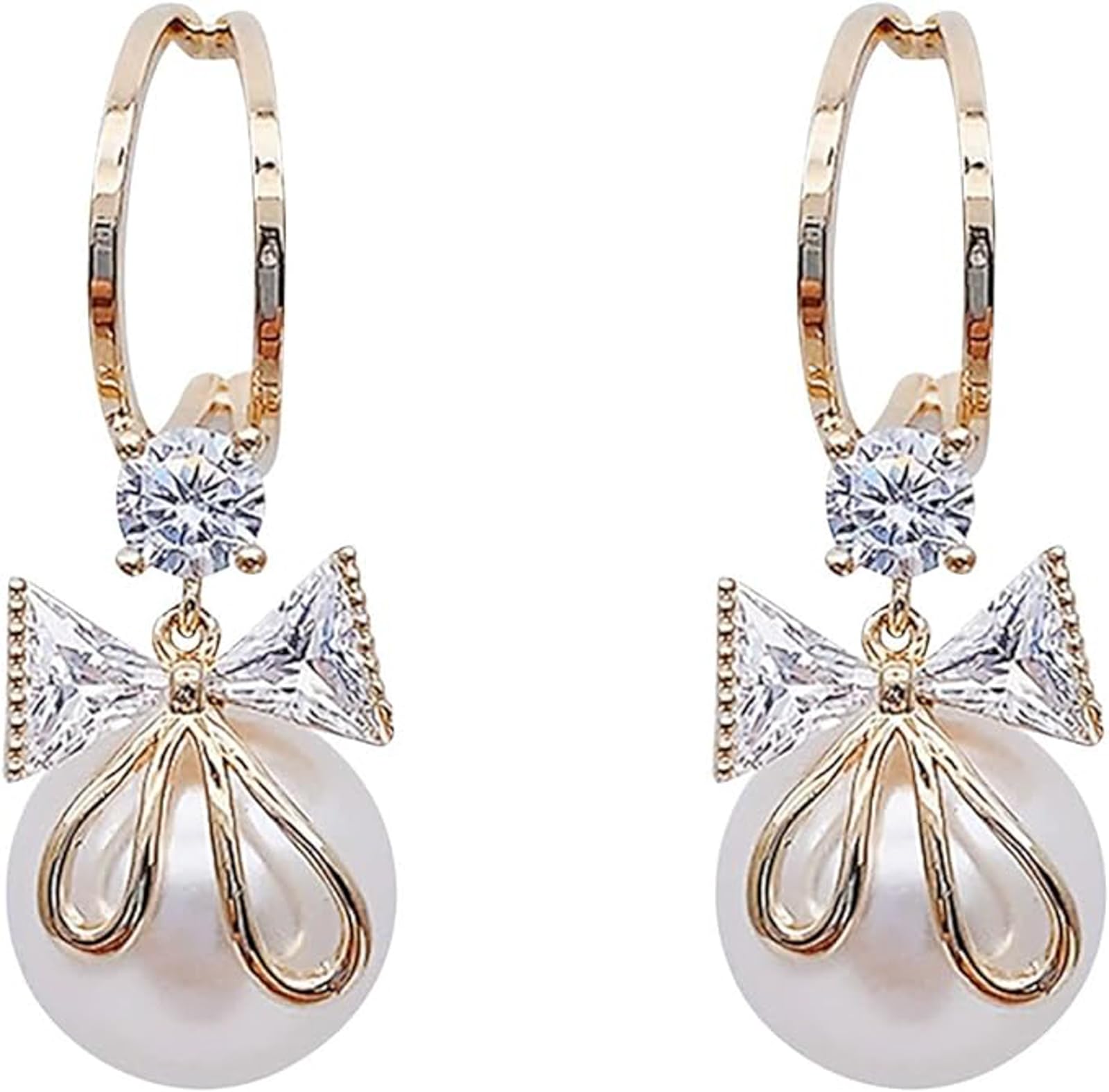 PolluxCraft Korean Earrings For Women And Girls/Gold Plated Pearl Drop Earring/Alloy Drops & Danglers (B0CKBMJWYL) Amazon Price History, Amazon Price Tracker