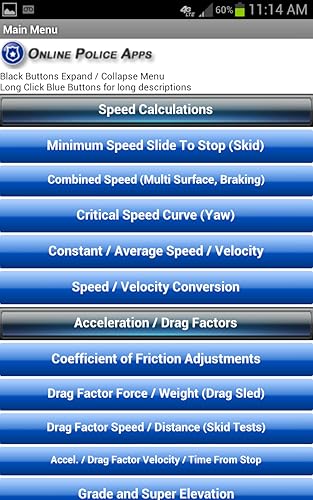 Accident Reconstruction Calculator