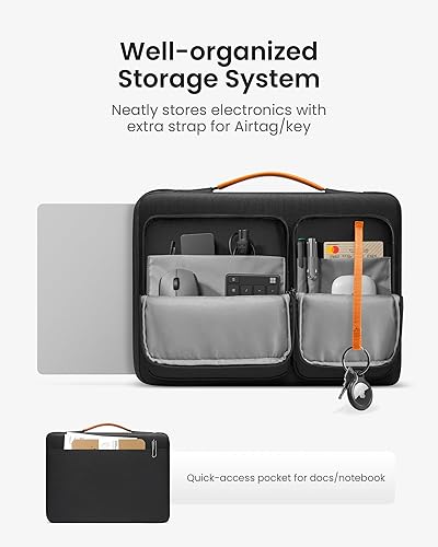 Vista 3 de Tomtoc 13-15 pulg Funda protectora, Negro