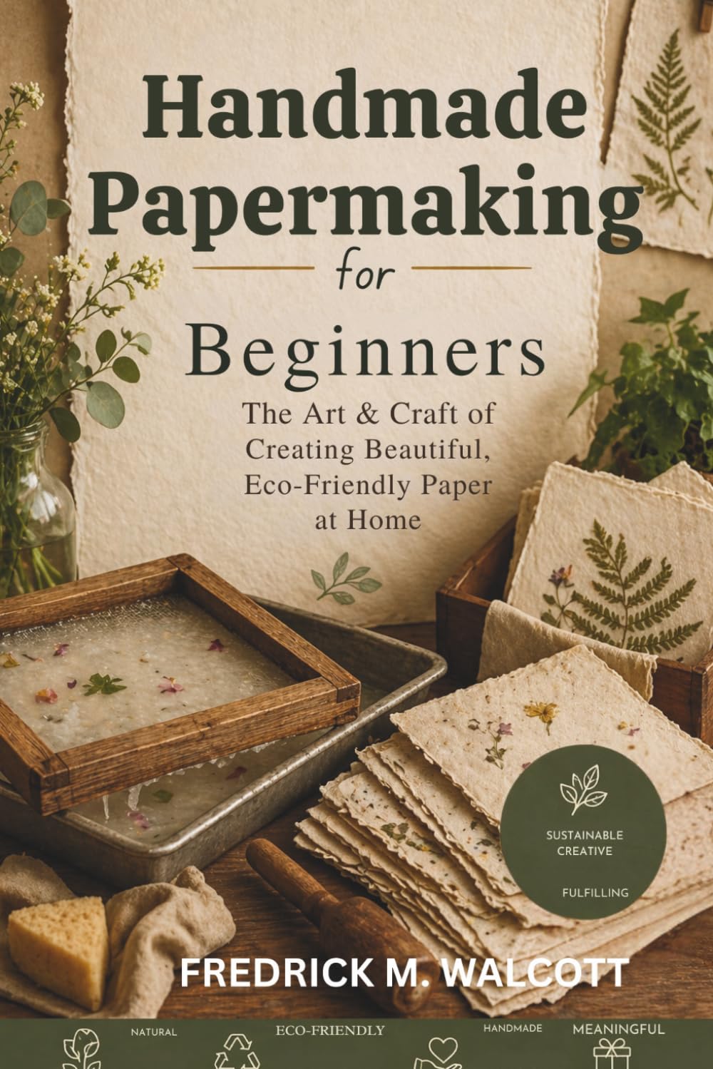 Handmade Papermaking for Beginners: The Art & Craft of Creating Beautiful, Eco-Friendly Paper at Home