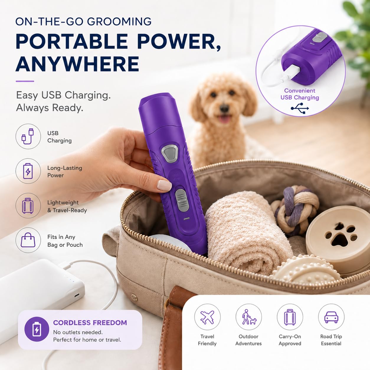 Quiet Dog Nail Grinder - Safe & Easy Grooming -5 Quiet Dog Nail Grinder - Safe & Easy Grooming -5
