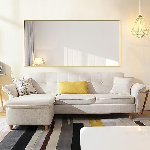 Miniatura 2 de Natsukage - Espejo de 71 x 27 pulgadas, espejo de gran tamaño con soporte, de cuerpo completo, espejo para pared, para sala de estar y dormitorio,