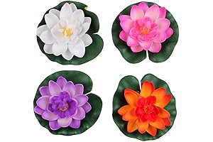 Vivid Artificial Lotus Water Lily Pads for Serene Pond Decor