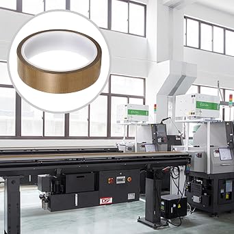 High Temperature Teflon Tape 50mm x 10m x 0.18mm, PTFE Adhesive Tape for Vacuum Sealer, Hand Impulse Sealers