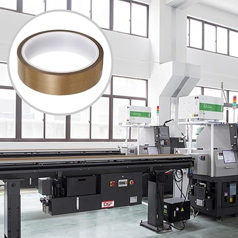 High Temperature Teflon Tape 50mm x 10m x 0.18mm, PTFE Adhesive Tape for Vacuum Sealer, Hand Impulse Sealers