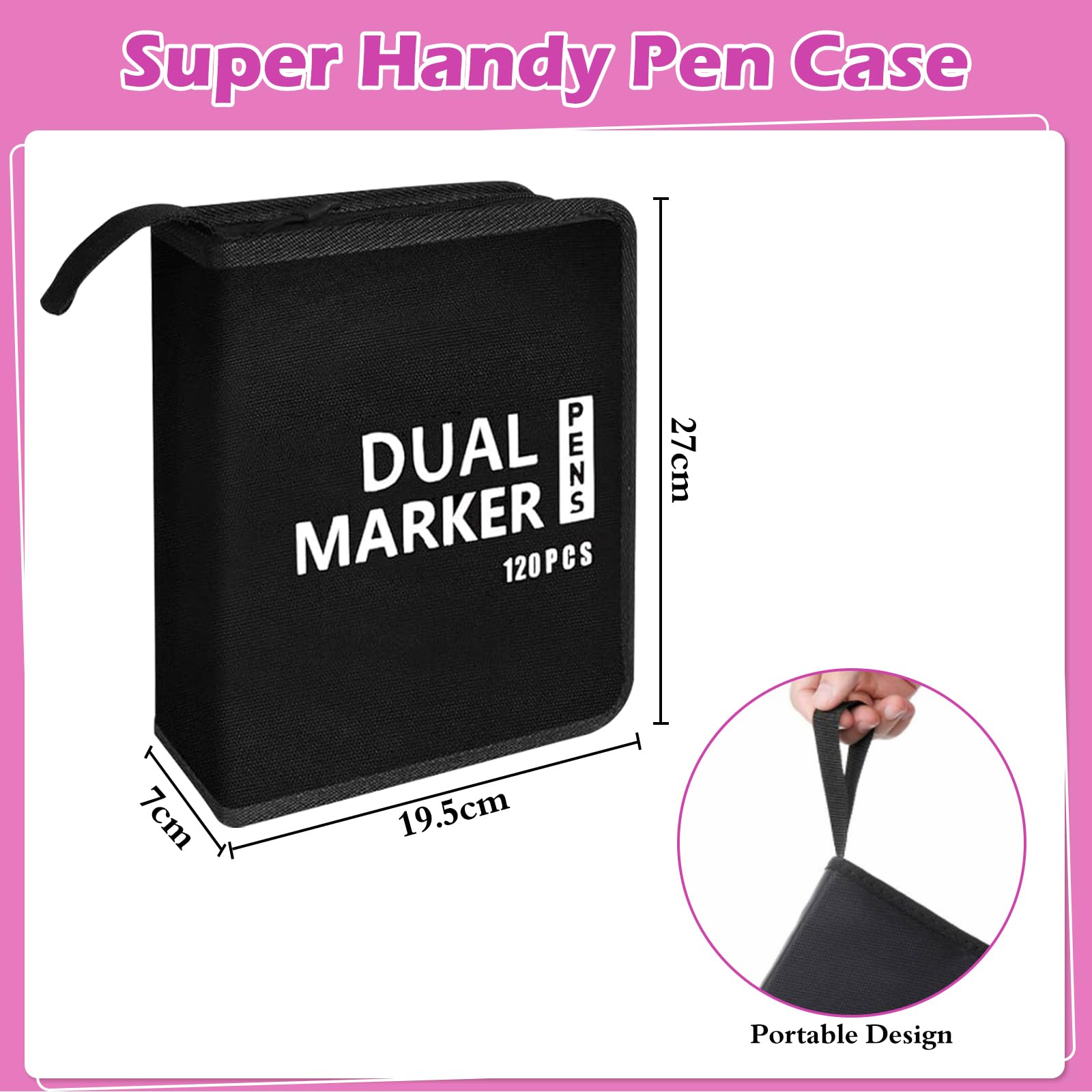 VAKKI 120 Couleurs Feutres Coloriage Adulte, Double Pointe Feutre Aquarelle avec Pointe Fine 0.4mm et Pointe Pinceau 1-2mm, Stylo Feutre pour Enfants Artistes Dessin Calligraphie Cadeau