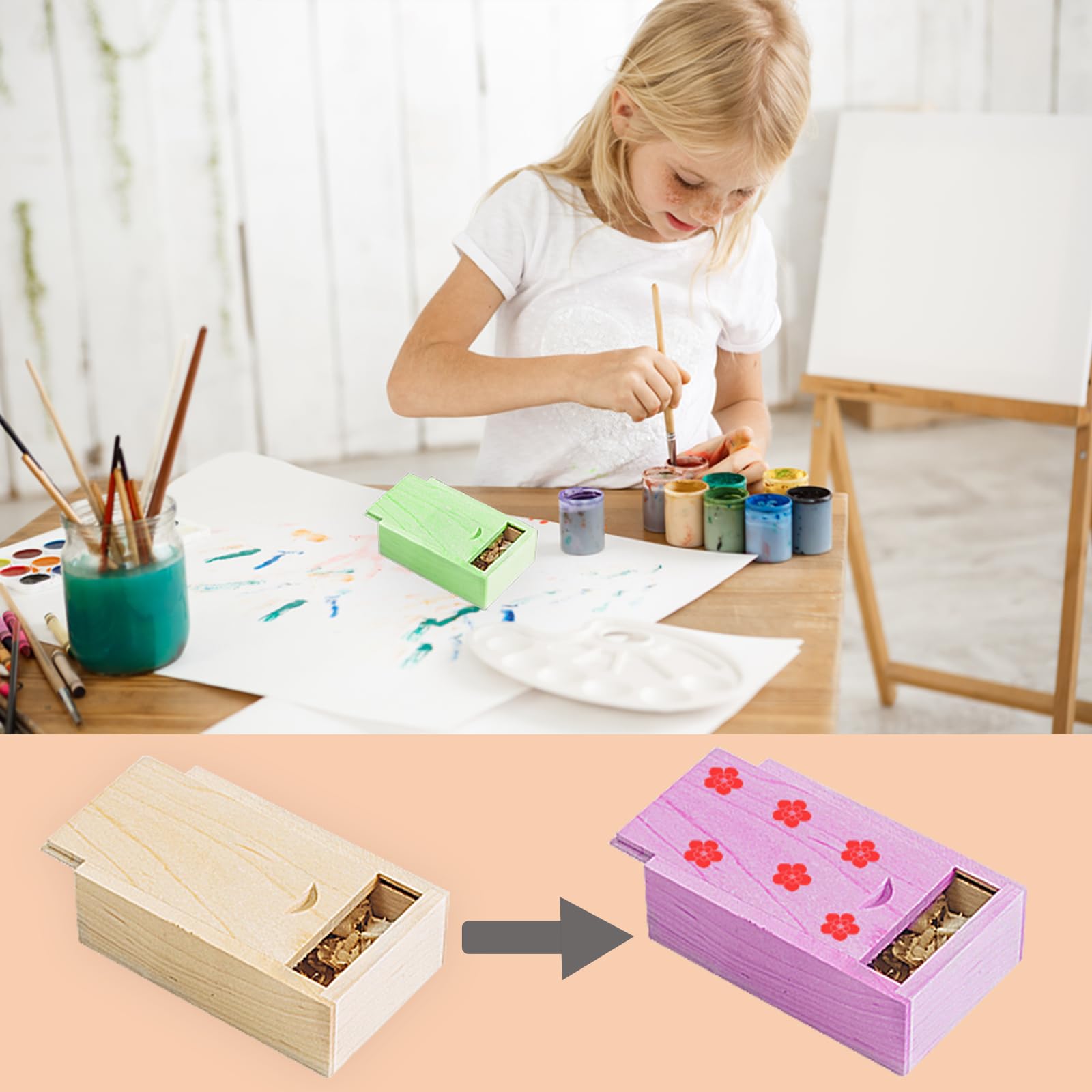 TATMOHIK Small Wooden Box Gift with Sliding Lid - Image 4