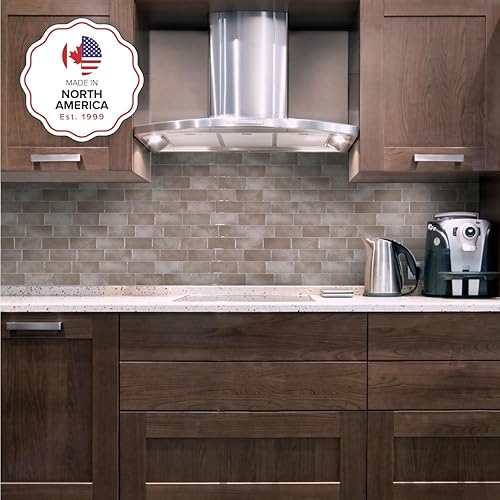 Miniatura 2 de SMART TILES Protector contra salpicaduras para despegar y pegar, 5 hojas de 11.56 x 8.38 pulgadas, adhesivo 3D para cocina, baño, azulejos de pared