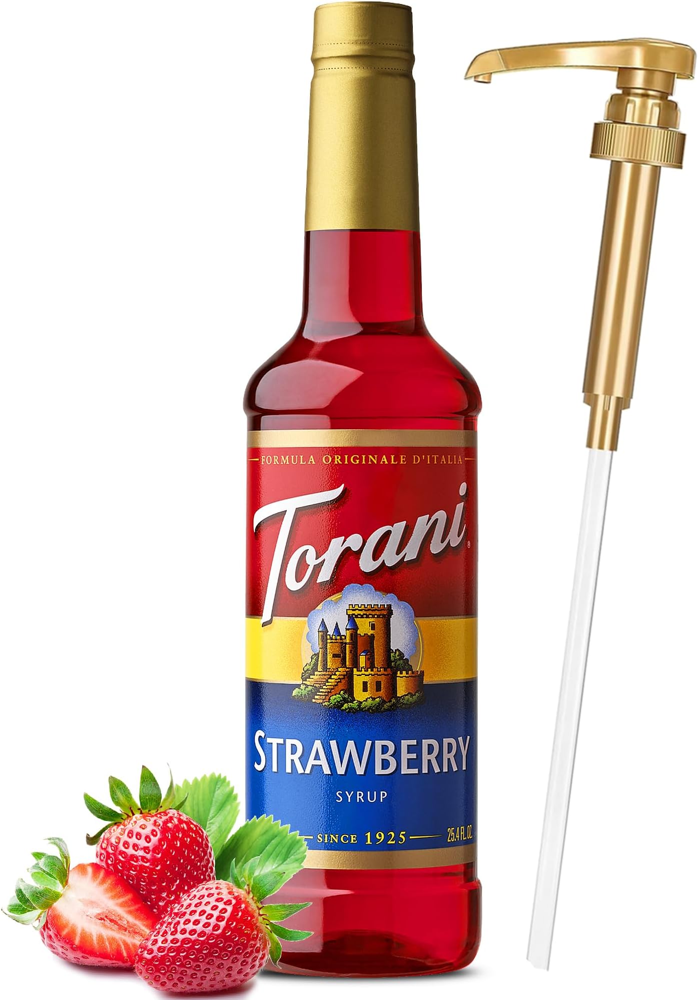 little squirt syrup pumpStrawberry for Drinks 25.4 Ounces Torani with