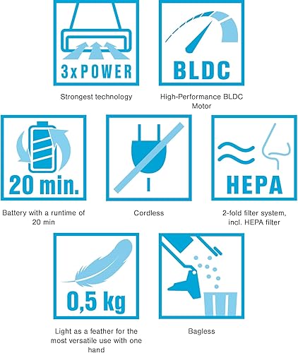 Miniatura 3 de Invictus One Aspiradora de mano compacta, inalámbrica, diseño inteligente y delgado para una limpieza sin esfuerzo en el hogar y el automóvil -