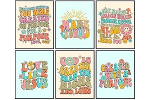 Christian Posters for Room Aesthetic - Religious Wall Art for Girls