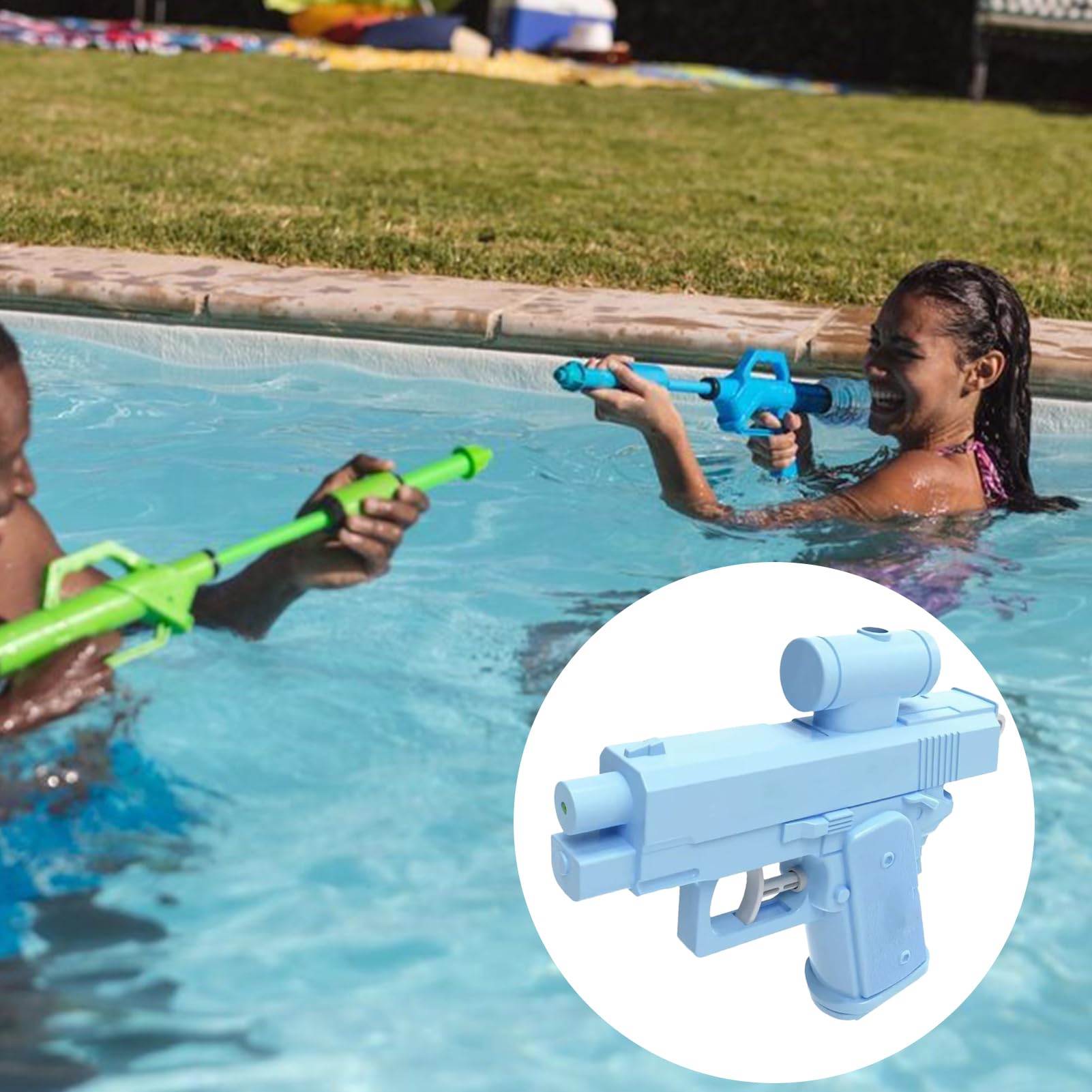 Pistolet à eau haute pression Xinbo pour enfants, lanceur de super éclaboussures 600ml grande capacité pour les fêtes à la piscine en été Pistolet à eau haute pression Xinbo pour enfants, lanceur de super éclaboussures 600ml grande capacité pour les fêtes à la piscine en été