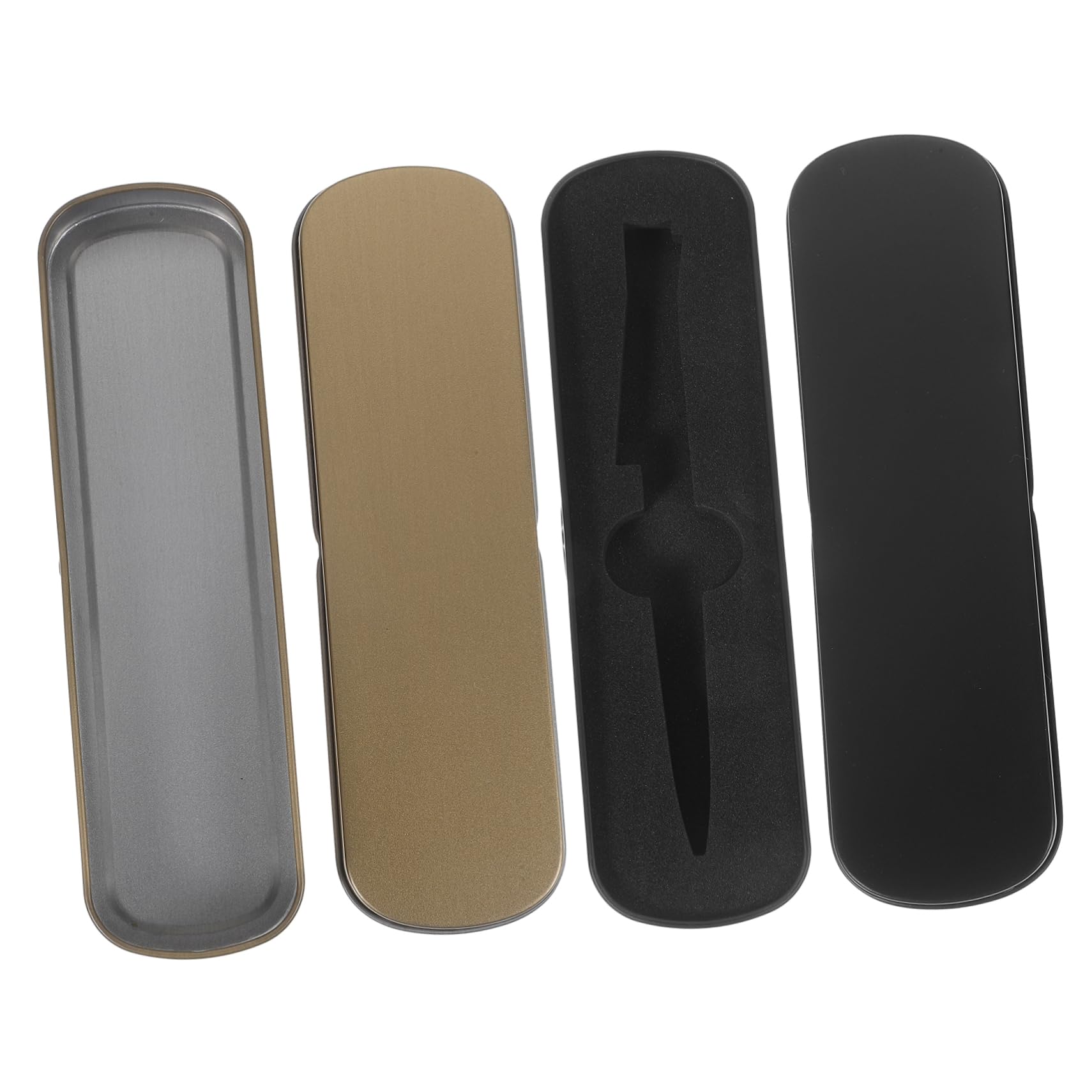 VILLCASE 10pezzi Astuccio Metallo Contenitore Per Cancelleria e Trucco Scatola Portamatite Resistente Design Per Scuola e Ufficio