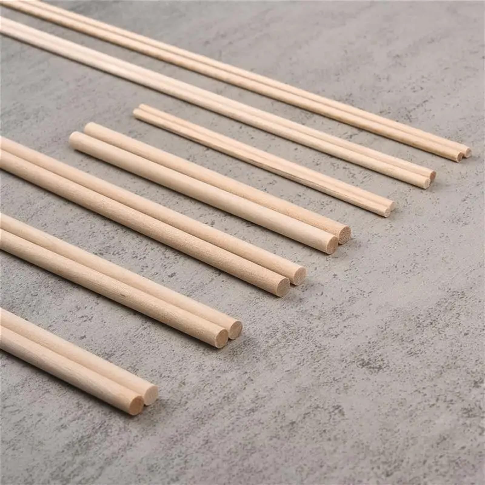 Bâtonnet rond en bois de 300 mm long for la construction maquettes à faire soi-même(Diameter 10mm 5pcs)