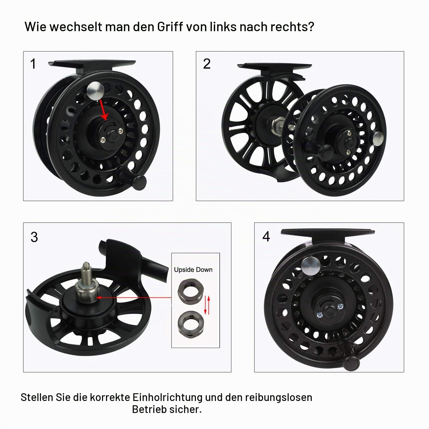 Aventik Fliegenfischrolle 3/4/5/6/7/8/9 vorgeladene Fliegenrolle mit Schnur-Kombination