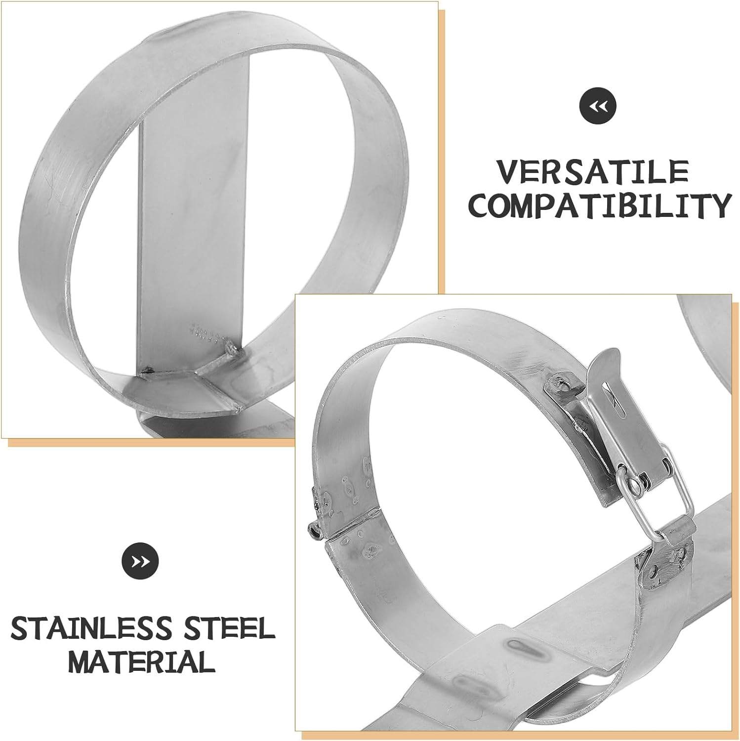 Fire Extinguisher Mount Bracket - 11.34″ X 5″ X 5″ Fire Extinguisher Hook - 4.4lb Easy to Install for Workshop, Garage, Or Home Use (Silver)