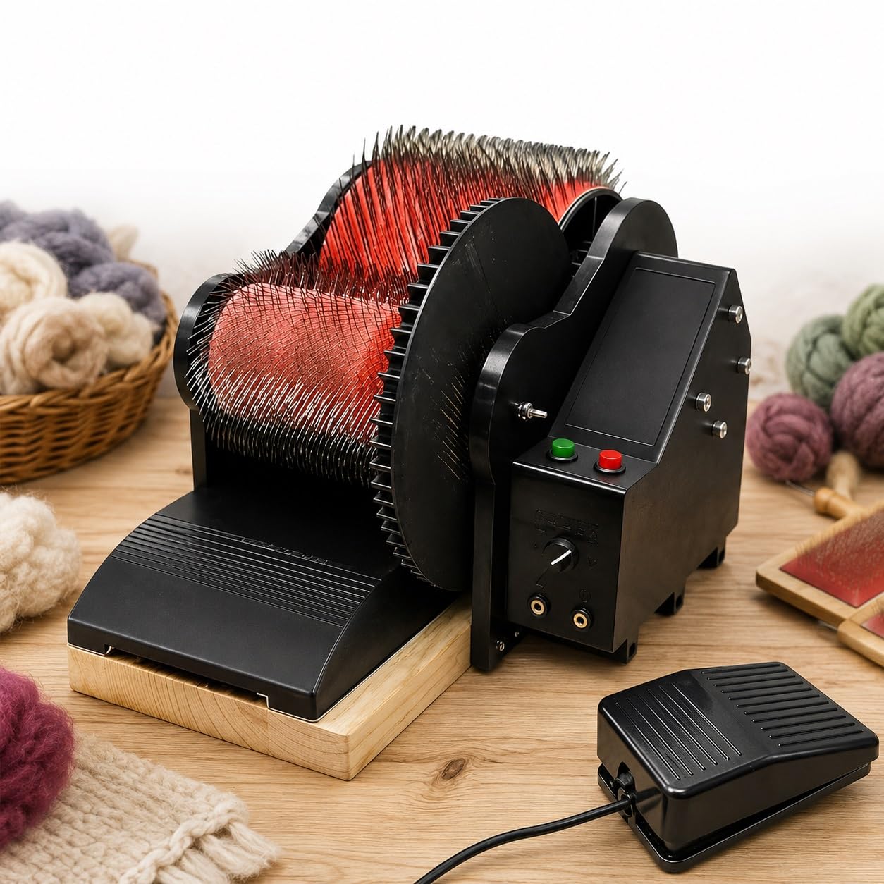 Cardatrice a Tamburo per Fibre Di Lana – Scioglimento Delle Fibre