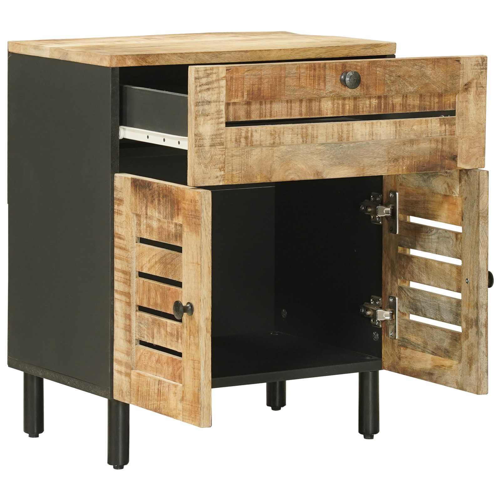 Table de chevet en bois de manguier 50 x 33 x 60 cm