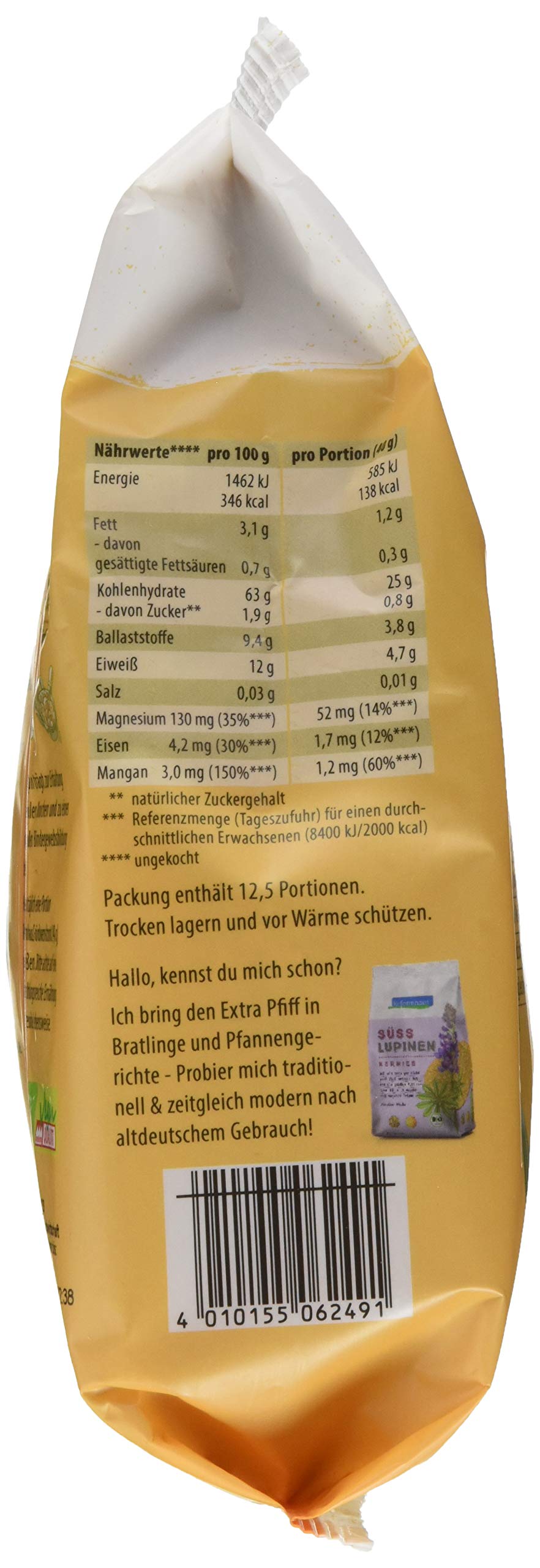 Reformhaus Grünkernschrot, grob, bio, 6er Pack (6 x 500 g)