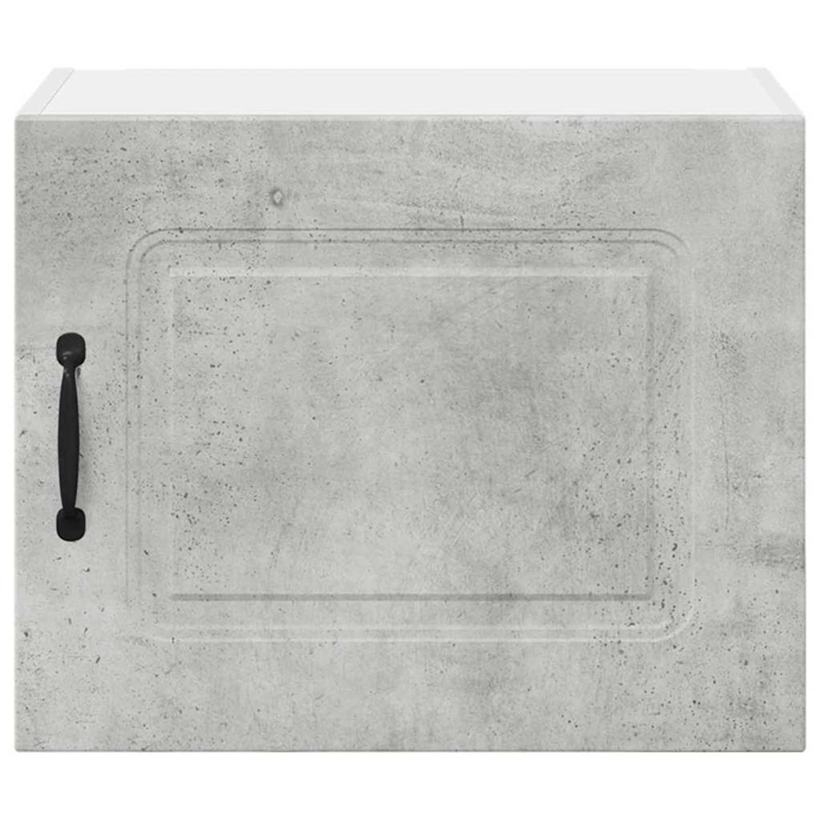 Homgoday Weiße Wandküche mit Regalbrettern & Metallgriffen - Stauraum für Küche & Gewürze Model884540