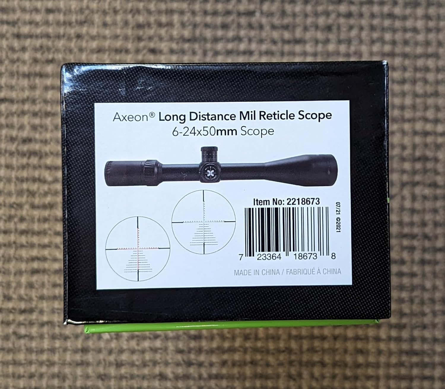 Axeon 4-16x50 SF IGF Long Range Shooting Rifle Scope with Red or Green Illuminated Reticle