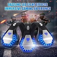 Vista 18 de Auriculares para juegos para PS4, Xbox One, PC, PS5, portátil, Mac, para Nintendo Switch, cancelación de ruido de 0.138 pulgadas con micrófono