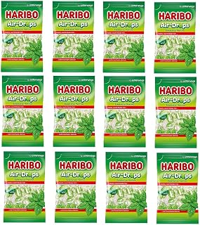 Haribo Air-Drops Euka Menthol Air Drops 100 g Pack of 12