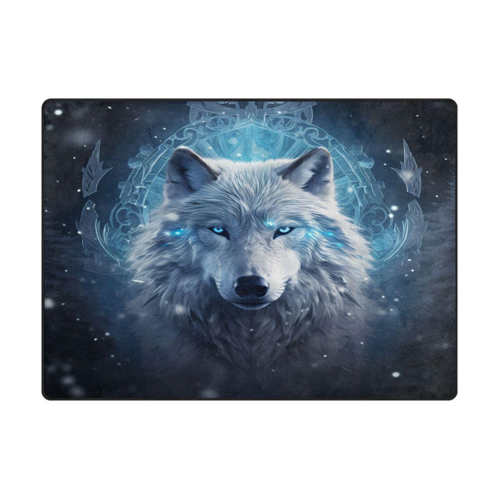 Tapis loup ciel étoilé évadez-vous depuis votre salon avec ce grand tapis doux
