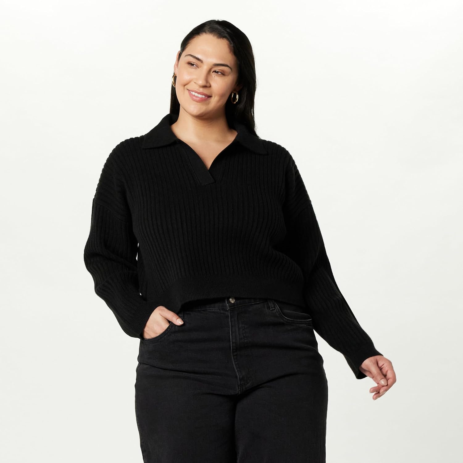 The Drop Women's Marcy Ribbed Polo Top - Image 5