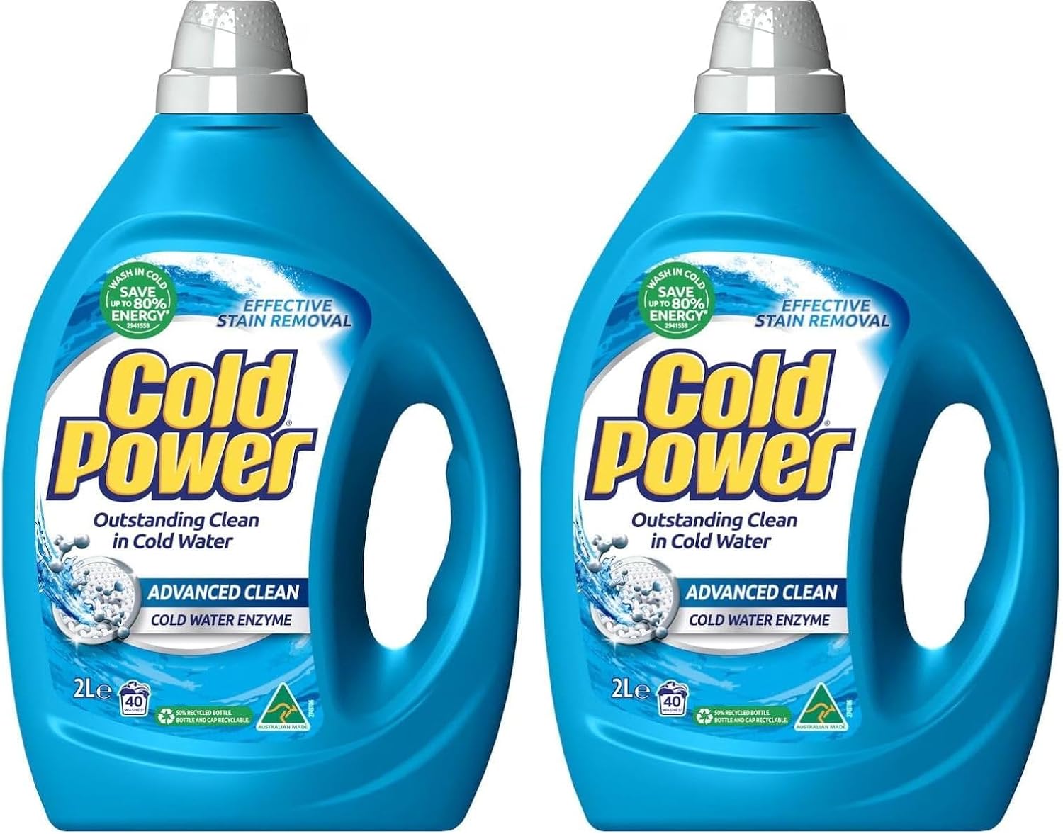Cold Power Advanced Clean Cold Water Enzyme, Liquid Laundry Detergent ...