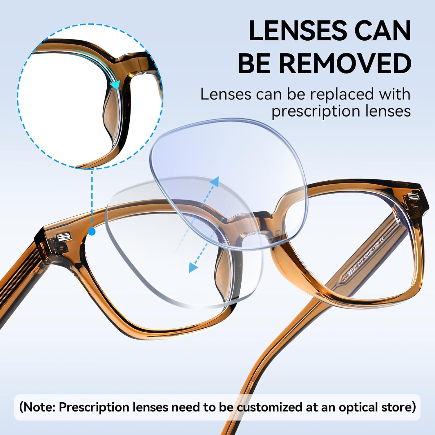 Dollger Blue Light Glasses for Men Women Blue Light Blocking Computer Screen Glasses Men Clear Frames Eyeglasses - Image 8