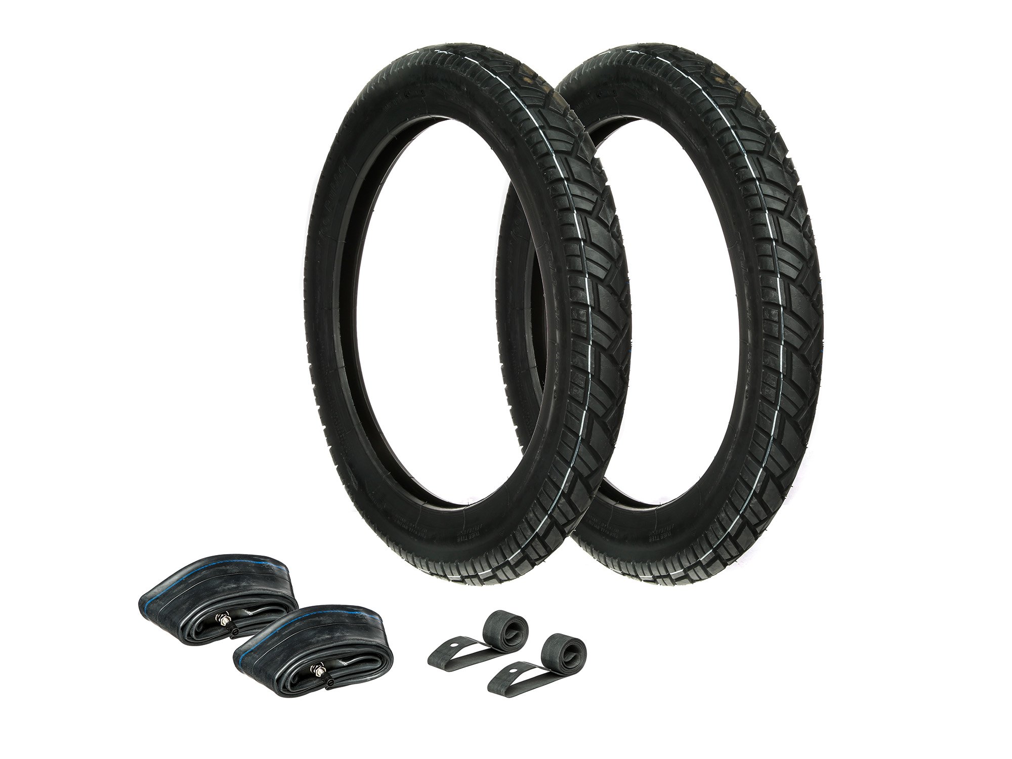 AKFSet: 2x Tyres 2.75 x 16 Vee Rubber 094 + 2x Tubes + 2x Rim Tape