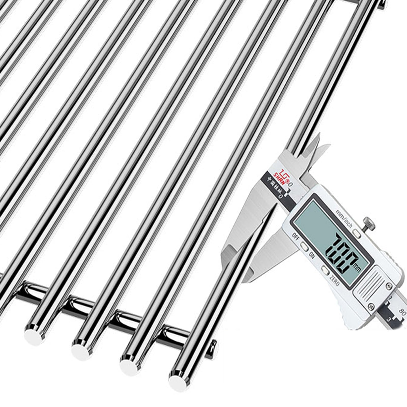 WELL GRILL Griglia in acciaio inox 7637 per Weber Spirit I & II E-210 E-220 S-210 S-210 S-220 (con pomelli anteriori del bruciatore), griglia per barbecue Weber Spirit 200 serie