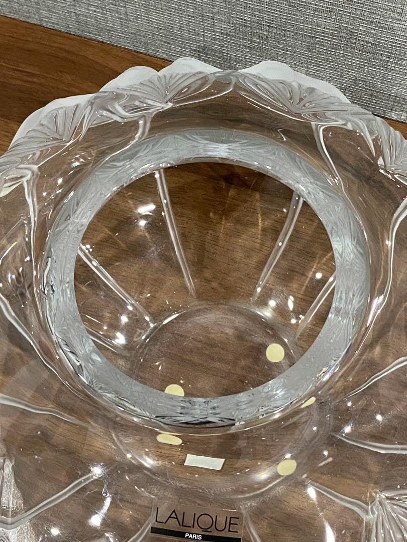 【未使用】ラリック LALIQUE 鳥　クリスタル　花瓶　ボウル ラリック LALIQUE 鳥 クリスタル 花瓶 ボウル 未使用】ラリック