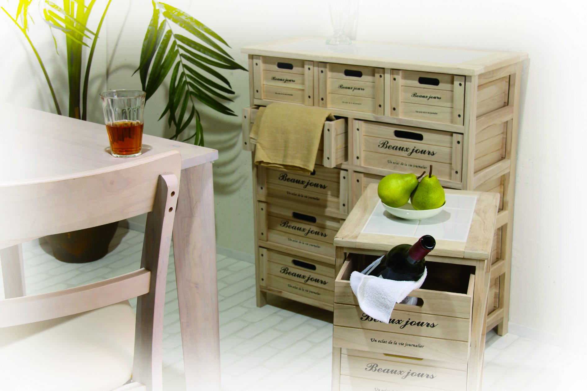 Amazon｜AZUMAYA 桐チェスト8段 BLR-256｜チェスト・タンス オンライン通販