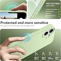 Vista 128 de GONEZ Funda para iPhone 14 Pro, compatible con Magsafe, con protector de pantalla + protector de lente de cámara, forro de microfibra suave