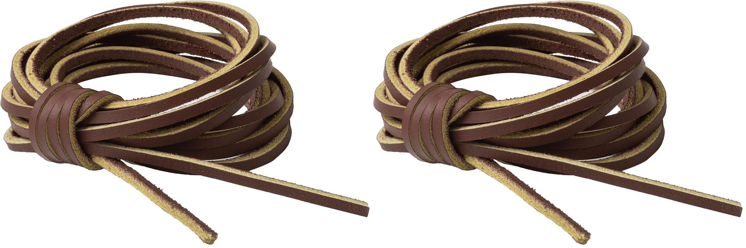Lacets en cuir carrés marron pour réparer vos chaussures et personnaliser vos vêtements