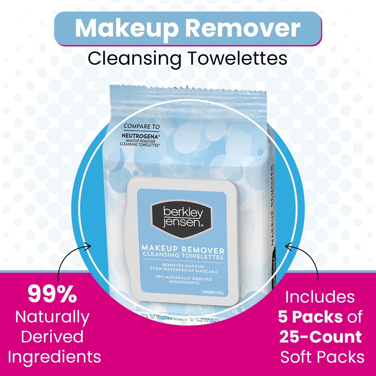 Berkley Jensen Makeup Remover Wipes, 125 Towelettes
