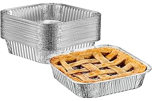 GUSTO 25 Sets of 8-Inch Disposable Foil Pans